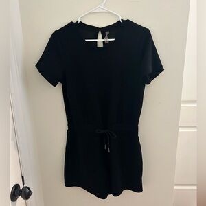 Mono B Black loungewear/ athletic romper!